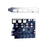 Dcaknri 5Gbps USB3.2 Gen1 USB C PCIE Card Hub .0 PCIE Board .0 Adapter Controller Add on Cards for PC Desktop PC