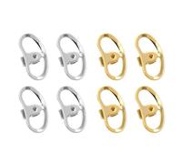 Dcaknri 8 Pièces Bouchons De Boucles d'oreilles Clous 'Oreille Releveurs Supports Percés Sécurité Anti-Retour Hypoallergénique pour Bricolage Remplacement Grand De Boucle