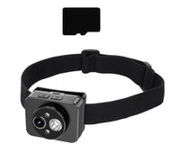 Dcaknri Action Camera with LED Light 1080P Video Recorder Headlamp for Outdoor Enthusiasts Athletes Adventure Sports Camera