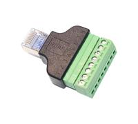 Dcaknri Adaptateurs de bornes RJ45 vers 8 broches blindés sans soudure pour applications réseau à vitesse rapide sur routeurs, ordinateurs non soudés, adaptateurs Ethernet