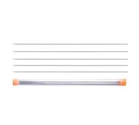 Dcaknri Aiguille De Gréement Pêche en Acier Inoxydable 5 Pièces Creux Ver Terre Hameçon Matériel D'appât Aiguille Perforation Creuse en Acier Inoxydable