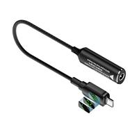 Dcaknri Aluminum to USB C Adapters Toolless Installation Wear Resistant Structure for Outdoor Professional Data Power Charging Extension Cord Converter