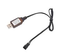 Dcaknri Câble de Chargement de Batterie Efficace 7,4 V à 3 Broches, fonctionnalités de sécurité intégrées pour Montre télécommandée, réparation de Voiture Twist, Cordon de Chargement USB