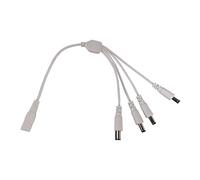 Dcaknri Câble Séparateur DC5.5x2.1mm 1 Femelle À 2/4 Mâle Pour Caméra De Vidéosurveillance LED Câble D'alimentation 30cm/11 81 Pouces Femelle À Mâle