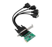 Dcaknri Carte adaptateur PCIe vers 2/4 ports DB9 broches 9 broches pour plusieurs applications Transmission rapide
