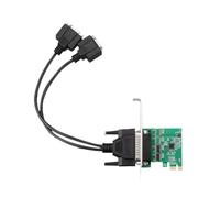 Dcaknri Carte adaptateur PCIe vers 2/4 ports DB9 broches 9 broches pour plusieurs applications Transmission rapide