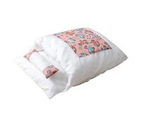 Dcaknri Cave Bed Sleeping Cuddle Bag for Small Dog Self-Warming Nest Calming & Cosy Covered Cushion with Cute Pillow Sleeping Bag Bed with Pillow for Indoor Cats Warming Outside Large Warming