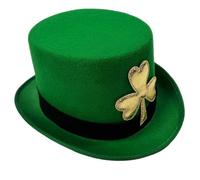 Dcaknri Chapeau haut-de-forme pour la Saint-Patrick en tissu respirant, léger et confortable, idéal pour les festivals, les défilés, les fêtes et les réunions de famille, chapeau haut-de-forme pour