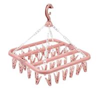 Dcaknri Cintre à vêtements robuste à 32 clips pour grandes charges de linge, pliable, design économiseur d'espace, étendoir à linge pliable pour les petits espaces