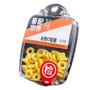 Dcaknri Connecteur De sous-Fil De Soulagement De De Rotation Accessoires De Matériel De Pêche Connecteur Ouvert À Dégagement Rapide Anneaux De Type O Engrenage