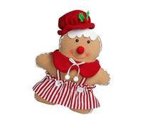 Dcaknri Coussin ours doux sur le thème de Noël - Motif bonhomme en pain d'épice - Décoration de la maison - Poupée de pain d'épices de Noël