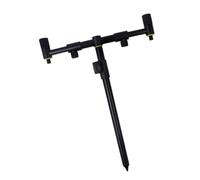 Dcaknri De Canne À Pêche Pliant en Alliage D'aluminium avec Supports De Poteaux De Supports De Bâton Extensibles Cadre Morsures Télescopiques De Barre D'alarme