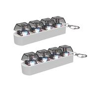 Dcaknri Decorative Tool 4Key Switches Tester with LED Effects for Home Relaxation and Fun Mechanical Tester Featuring Clicks Sound and Colorful Lights