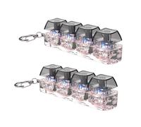 Dcaknri Decorative Tool 4Key Switches Tester with LED Effects for Home Relaxation and Fun Mechanical Tester Featuring Clicks Sound and Colorful Lights