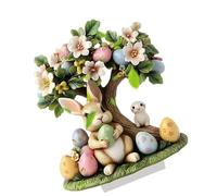 Dcaknri Easters Rabbits Decors Acrylic Eggs Rabbits Figurines Bunnies Statue Table Centerpiece Office Home Decor Easters Eggs Rabbit Statue