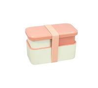 Dcaknri Easy to Clean Double Layer Food Storage Container Leak Resistant Divided Meal Preparation Box for Use Double Layer Lunch Box