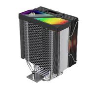 Dcaknri Efficient CPU Air Cooling 4 Heat Pipes 120mm ARGB Fan Aluminum Heatsink Support Multiple Processors for FM2+/FM2/FM1/AM4/AM3 Thermodynamic Cooling Fan