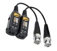 Dcaknri Émetteurs balun vidéo CCTV longue portée pour format 4HD Installation sans outil pour réseau de sécurité de site industriel AHD/CVI/TVI/CVBS émetteurs vidéo