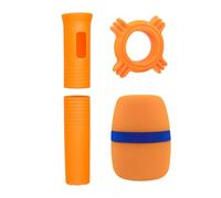 Dcaknri Ensemble complet de housses de microphone avec pare-brise en éponge et manche antidérapant pour microphone longue durée