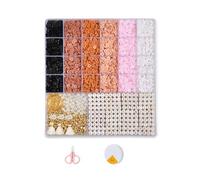 Dcaknri Ensemble De Perles d'argile Faites À La Main Bijoux avec Lettres Fournitures Fabrication Bijoux Partie Faite À La Main Texture Douce Argile Douce