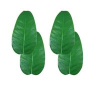 Dcaknri Ensemble Élégant Polyvalent Polyvalent 4 Feuilles Banane Artificielle Accessoire pour Les Cafés Le Réglage Scène
