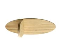 Dcaknri Étagère murale créative en bois massif de forme ovale pour plantes, support de rangement flottant pour décoration d'intérieur et économie d'espace