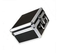 Dcaknri Étui de voyage sécurisé en aluminium pour disques durs 2,5" avec doublure en éponge et support de rangement antichoc à clé