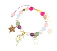 Dcaknri Extendable Star Elfs Charm Featuring Shimmering Faux Pearls Adjustable Length for Comfortable Daily Use Stylish Adjustable Clasp