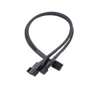 Dcaknri Fan Splitter Cable PC 4Pin 1 to 1/2/3 Way Fan Power Extension Adapter Nylon Sleeved Braided Low Noise Splitter