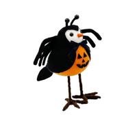 Dcaknri Figurine décorative d'Halloween chauve-souris et oiseau - Statue d'animal debout - Accessoires de photographie - Décoration de fête - Décorations de famille