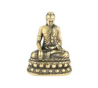 Dcaknri Figurines de bouddhas en laiton - Ornement pour la maison et le bureau - Sculpture de pendaison de crémaillère, cadeau - Statues pour méditations