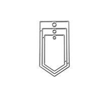 Dcaknri for Sharp Tag Metal Cutting Dies Stencil DIY Scrapbooking Album Stamp Paper Card Metal Cutting Dies for Card Making