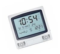 Dcaknri Horloges Multifonctions LED Azan, Horloge Murale de Bureau, Horloge de prière avec Calendrier, Moniteur de température, Facile à Utiliser