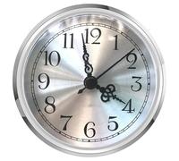 Dcaknri Insert De Tête D'horloge Miniature De Remplacement Cadre Doré/argenté Chiffres Romains/Arabes Ronds pour Un Remplacement Élégant du Mouvement De Chronométrage