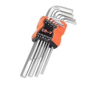 Dcaknri Jeu De Tournevis Professionnels De Type L Outil À Main Ergonomique De 9 Tailles Clé Allen Hexagonale Pour Machines Et Électronique Jeu De Clés De Type L