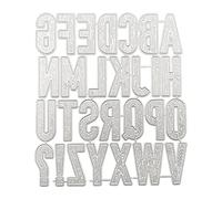 Dcaknri Lettres Alphabets Metallic Cutting Die Art Letters Décoratifs Die Cuts Script en Relief Script Die pour Le Bricolage Scrapbooking