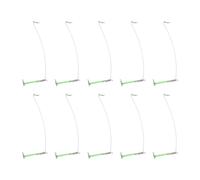 Dcaknri Lot de 10 connecteurs d'équilibre de pêche pour tubes fluorescents de 15/20/30/40 cm - Manchons simples d'équilibrage - Séparateur d'hameçon phosphorescent