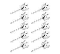 Dcaknri Lot de 10 Supports Boucles d'oreilles À Griffes en Acier Inoxydable Accessoire Robuste pour La Fabrication Bijoux Et Les Projets D'artisanat en Toute Sécurité