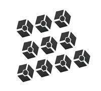 Dcaknri Lot de 10 supports hexagonaux pour pots de fleurs avec réglage de la hauteur pour intérieur et extérieur