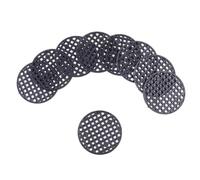 Dcaknri Lot de 100 coussinets ronds en maille pour pot de fleurs succulentes bonsaï - Joint respirant - Fournitures de jardin - Plateau de fleurs d'intérieur - Transparent