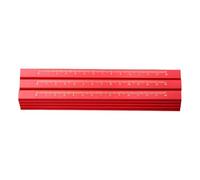 Dcaknri Lot de 12 crayons de menuiserie octogonaux à tête plate Noir