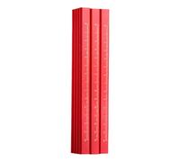 Dcaknri Lot de 12 crayons de menuiserie octogonaux à tête plate Noir