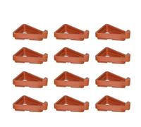 Dcaknri Lot de 12 supports invisibles pour pots de fleurs et plantes de jardin - Pour décoration de bonsaï triangulaire, intérieur et extérieur - Pinces à papier - Pinces à ressort