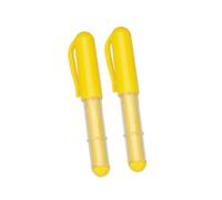 Dcaknri Lot de 2 stylos à poudre à tracer effaçables à la craie pour tissu, accessoires de couture pour marquage de tissu, matelassage, craie effaçable, pour le marquage des vêtements