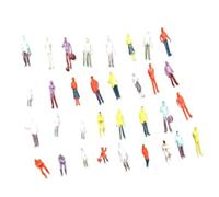 Dcaknri Lot de 25 figurines aléatoires de personnages miniatures assorties pour urbains, dioramas, trains et projets créatifs, miniatures urbaines, dioramas éducatifs