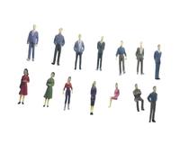 Dcaknri Lot de 25 figurines aléatoires de personnages miniatures assorties pour urbains, dioramas, trains et projets créatifs, miniatures urbaines, dioramas éducatifs