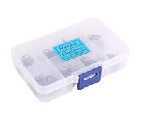 Dcaknri Lot de 300 hameçons barbelés avec œillet en acier au carbone pour pêche en métal antirouille unique durable