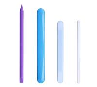Dcaknri Lot de 4 bâtons mélangeurs réutilisables en silicone pour travaux manuels, démoussage de résine, peinture