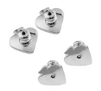 Dcaknri Lot De 4 Fermoirs Boucles d'oreilles Remplacement Bouchons ' en Forme Cœur Partie Bijoux 'Oreille Bijoux Adaptés ' ' À