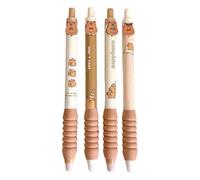 Dcaknri Lot de 4 stylos à encre gel rétractables pour l'école et le bureau pour adultes, étudiants, enfants, fête d'anniversaire, stylo d'écriture lisse